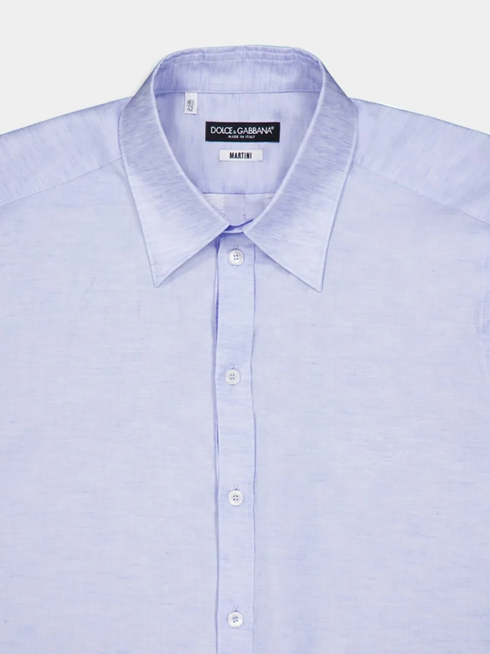 Light Blue Cotton Linen Shirt