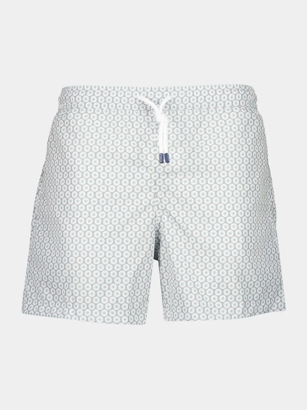 Light Grey Printed Swim Shorts Madeira