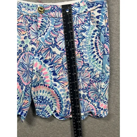 Lilly Pulitzer Shorts Darci Blue Grotto Commotion‎ In The Ocean 00 Measures 30