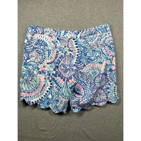 Lilly Pulitzer Shorts Darci Blue Grotto Commotion‎ In The Ocean 00 Measures 30