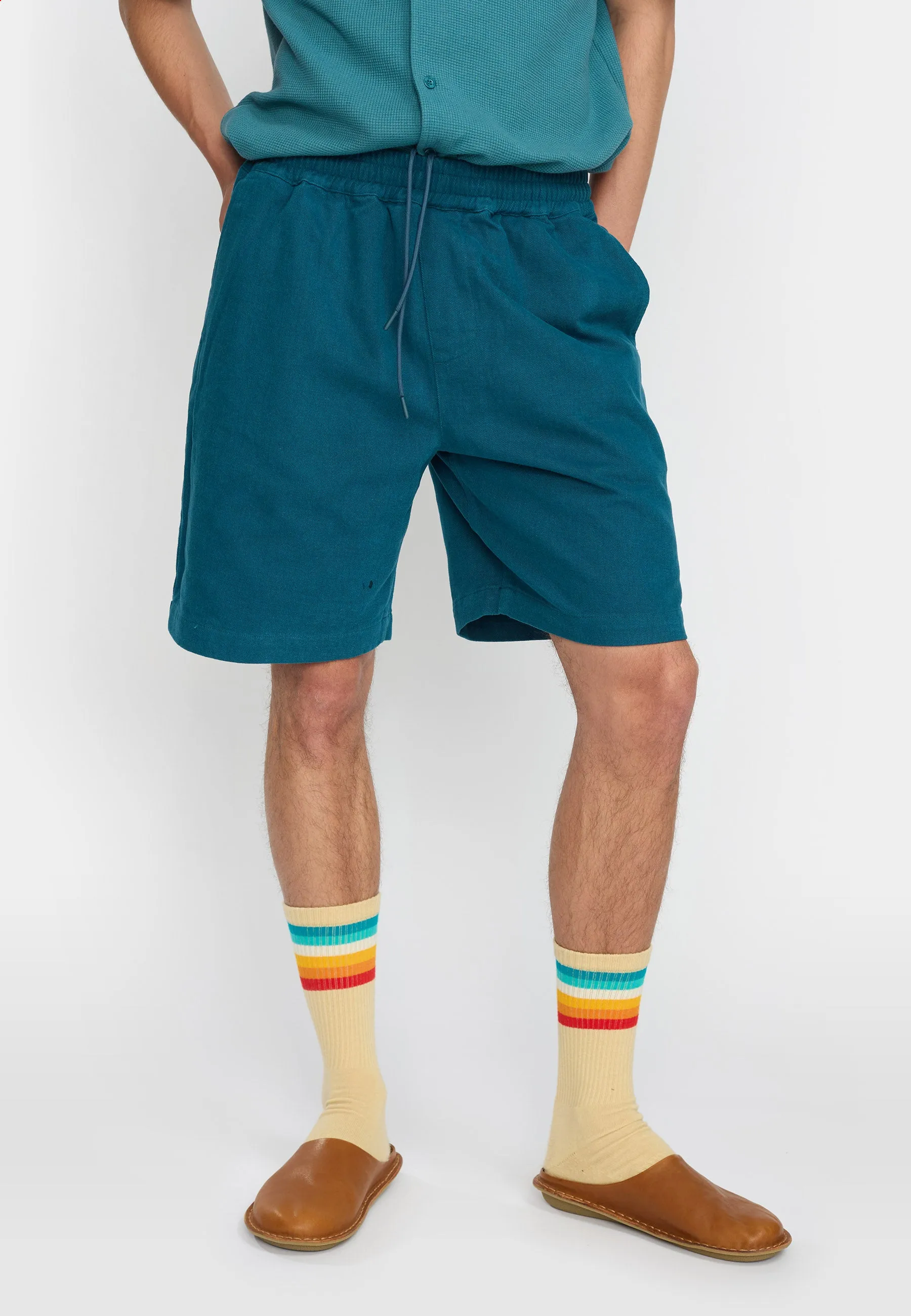 Long Casual Shorts / 4054 - Petrol