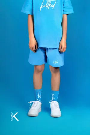 Loose Fit Shorts with Resistain® in Teal