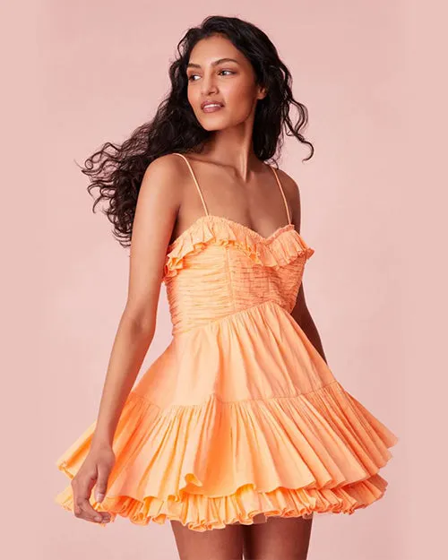 LoveShackFancy | Linny Mini Dress | Orange
