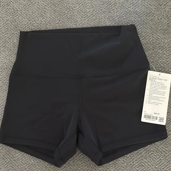 Lululemon Athletica Black Athletic Shorts with Compression Fit