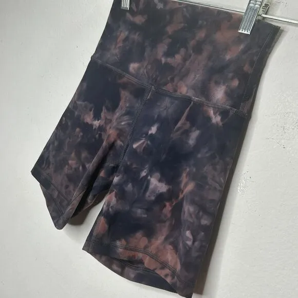 Lululemon Diamond Dye Graphit Gray Peach Pastel Align High-Rise Shorts 2