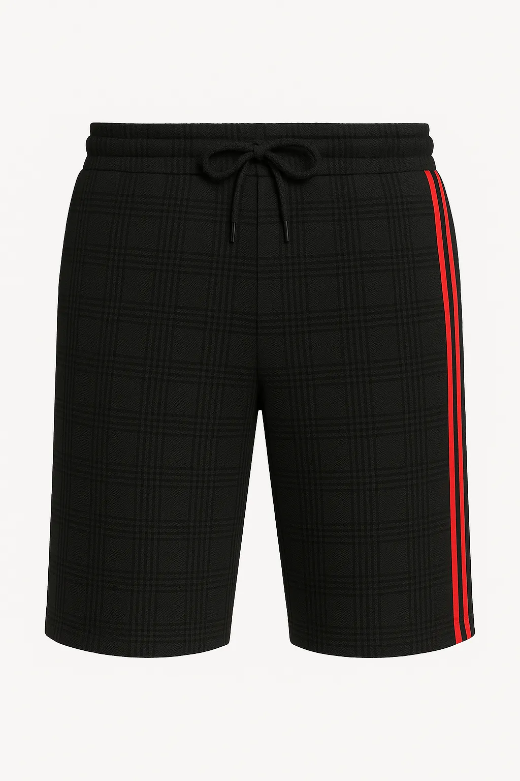 Luminovi | Checkered Drawstring Shorts
