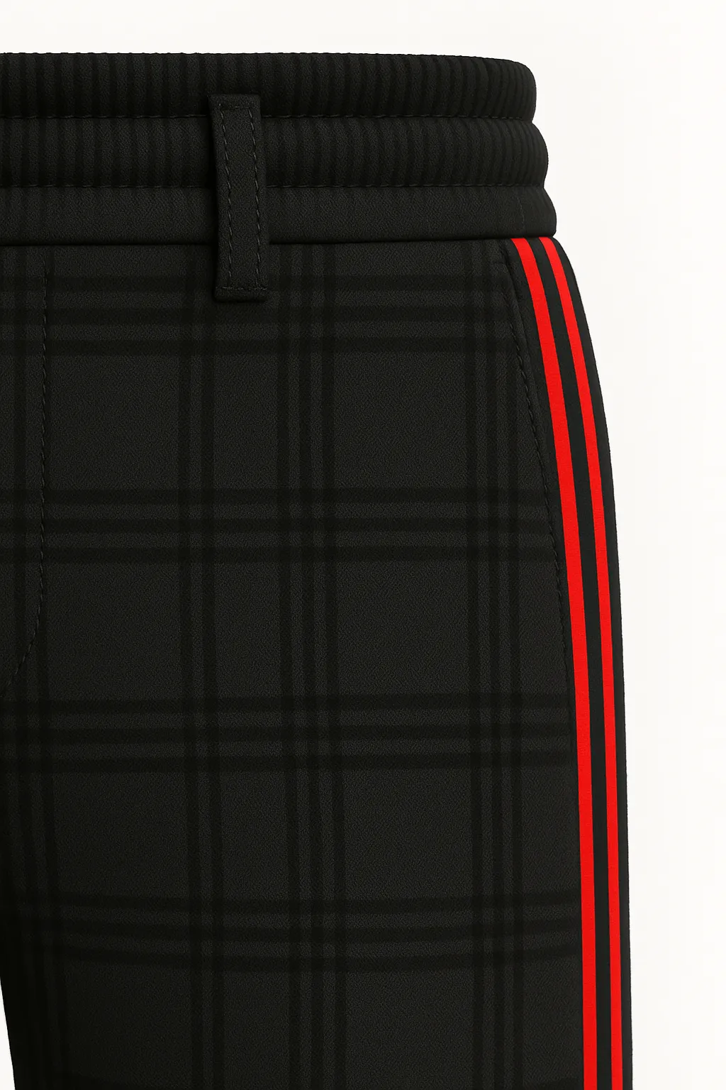 Luminovi | Checkered Drawstring Shorts