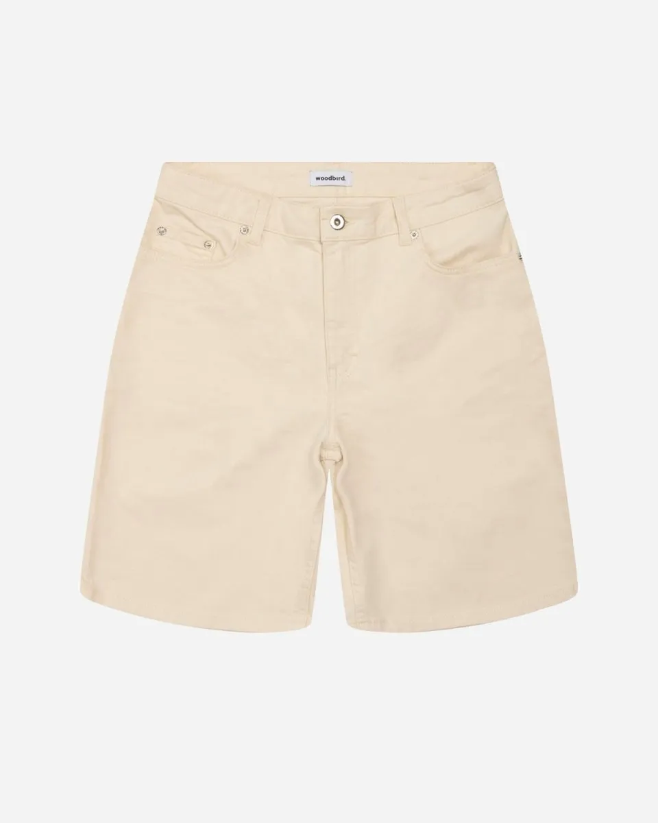 Maggie Twill Shorts - Off White