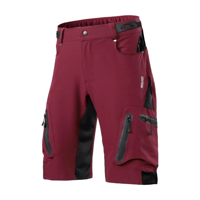 Men Outdoor Sports Cycling Shorts MTB Downhill Trousers Mountain Bike Bicycle Shorts Water Resistant Loose Fit