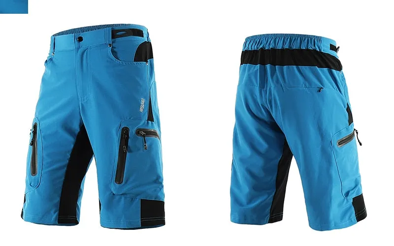 Men Outdoor Sports Cycling Shorts MTB Downhill Trousers Mountain Bike Bicycle Shorts Water Resistant Loose Fit