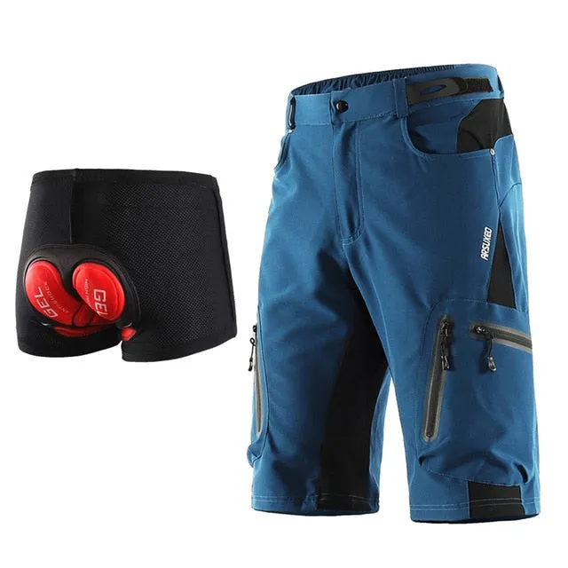 Men Outdoor Sports Cycling Shorts MTB Downhill Trousers Mountain Bike Bicycle Shorts Water Resistant Loose Fit