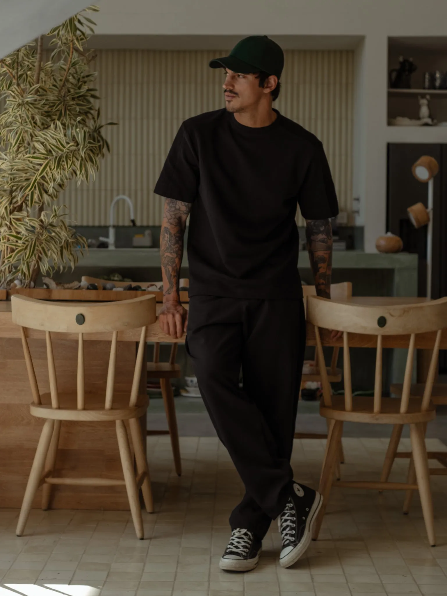 MEN SMART TROUSERS - BLACK