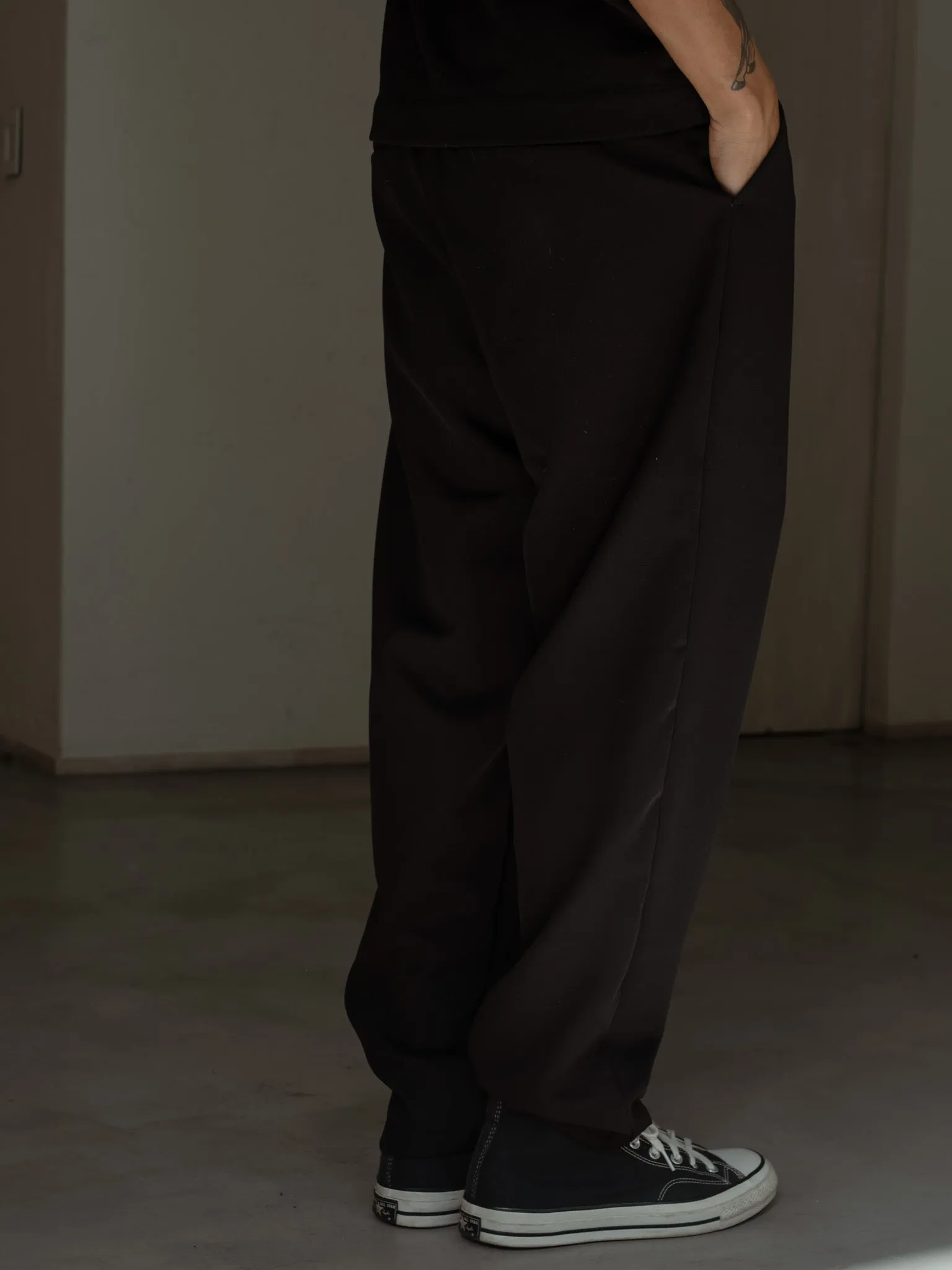 MEN SMART TROUSERS - BLACK