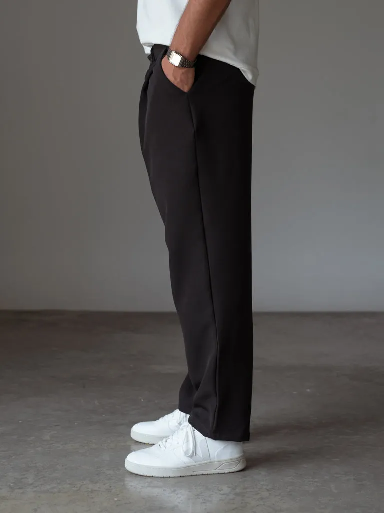 MEN SMART TROUSERS - BLACK