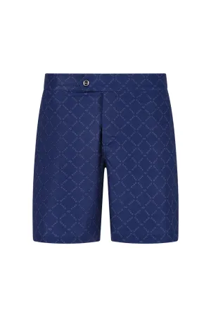 Men Swim Shorts - Leo Dark Blue