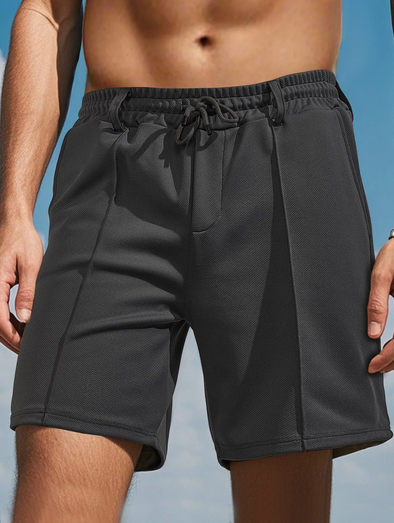Men's Casual Quick-drying Pineapple Plaid Shorts Beach Shorts