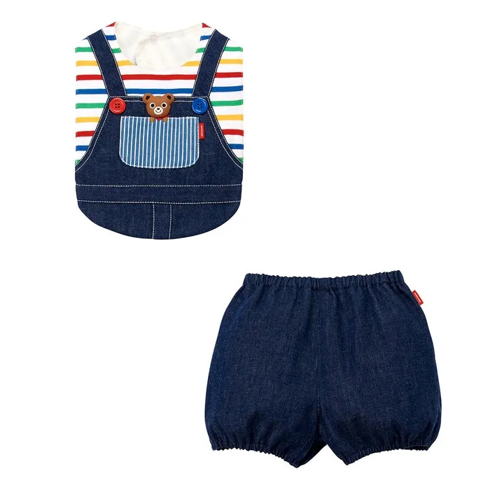 MIKIHOUSE BIB&GYM SHORTS SET