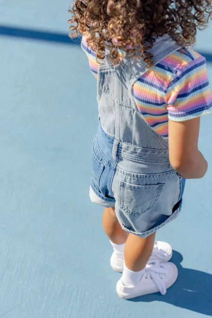 Milky | Multi Stripe Rib Tee | Sizes 2-7