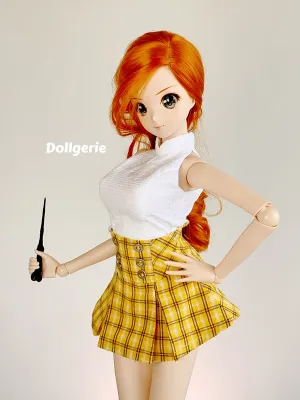 Mini Pleated Yellow Skirt for SmartDoll