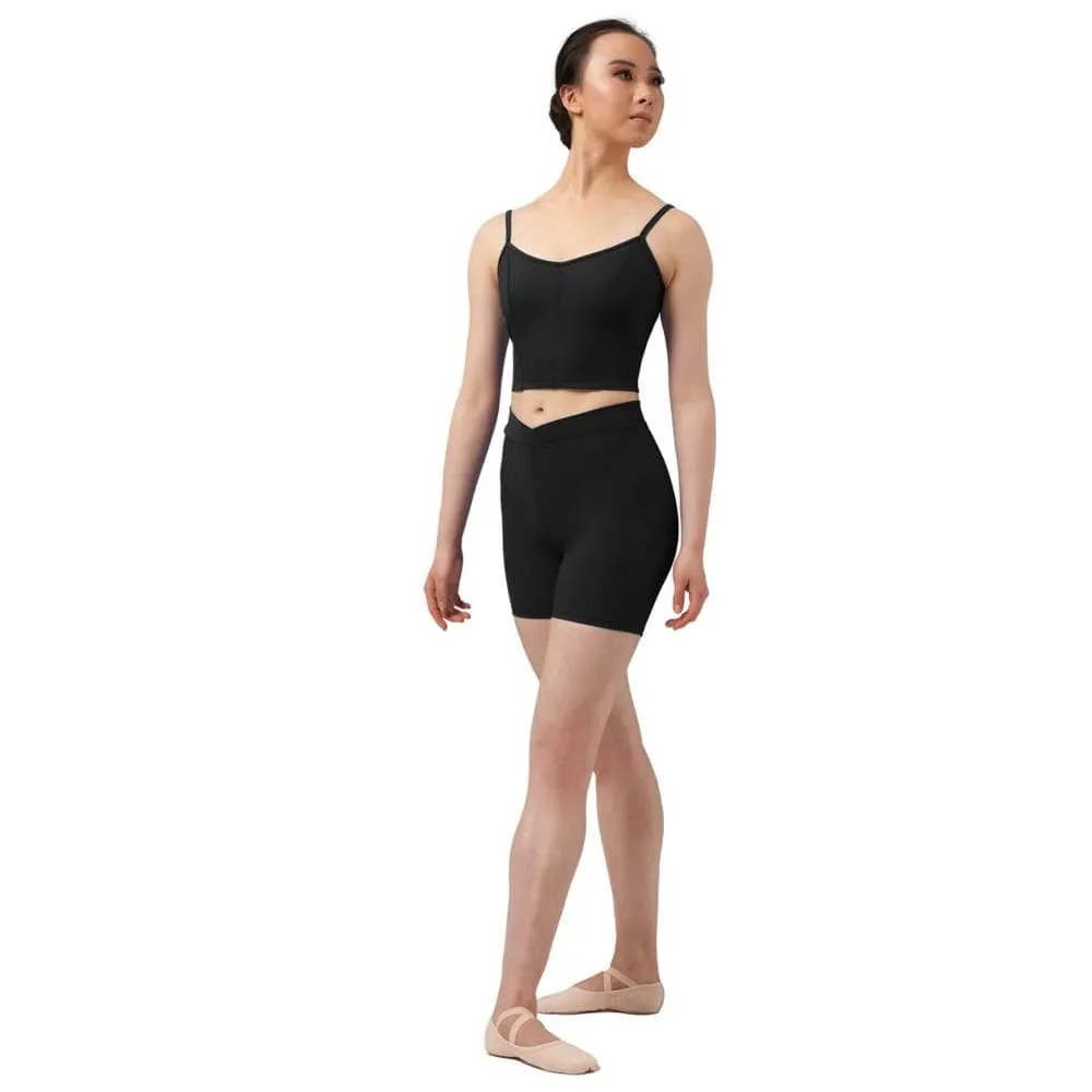 Mirella M6045L Ribbed Shorts Black - Adult