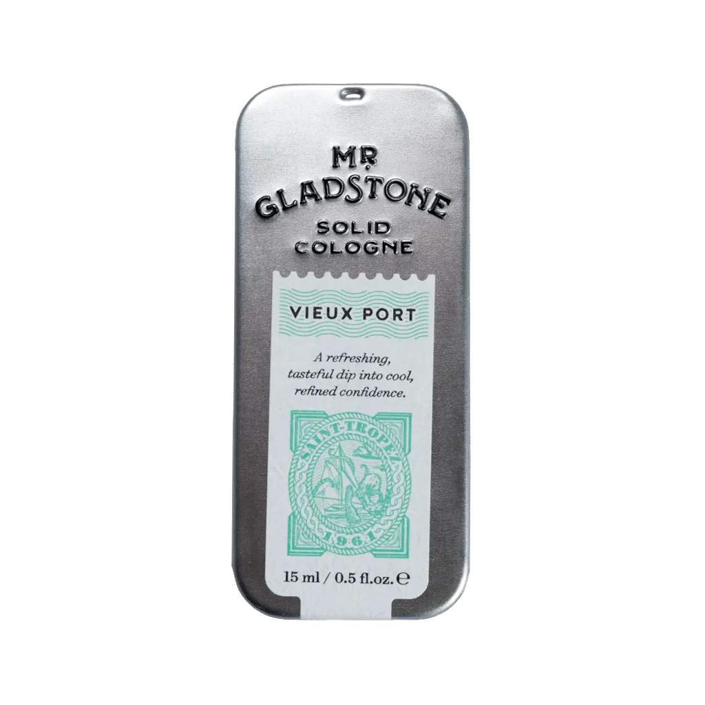 Mr. Gladstone Vieux Port Solid Cologne - Fine Fragrance Reminiscent of 1961 Saint-Tropez