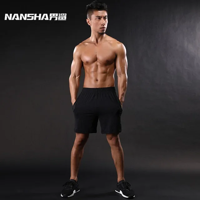 NANSHA Brand Mens Compression Shorts Summer Python Bermuda Shorts Gyms Fitness Men Cossfit Bodybuilding Tights Camo Shorts
