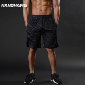 NANSHA Brand Mens Compression Shorts Summer Python Bermuda Shorts Gyms Fitness Men Cossfit Bodybuilding Tights Camo Shorts