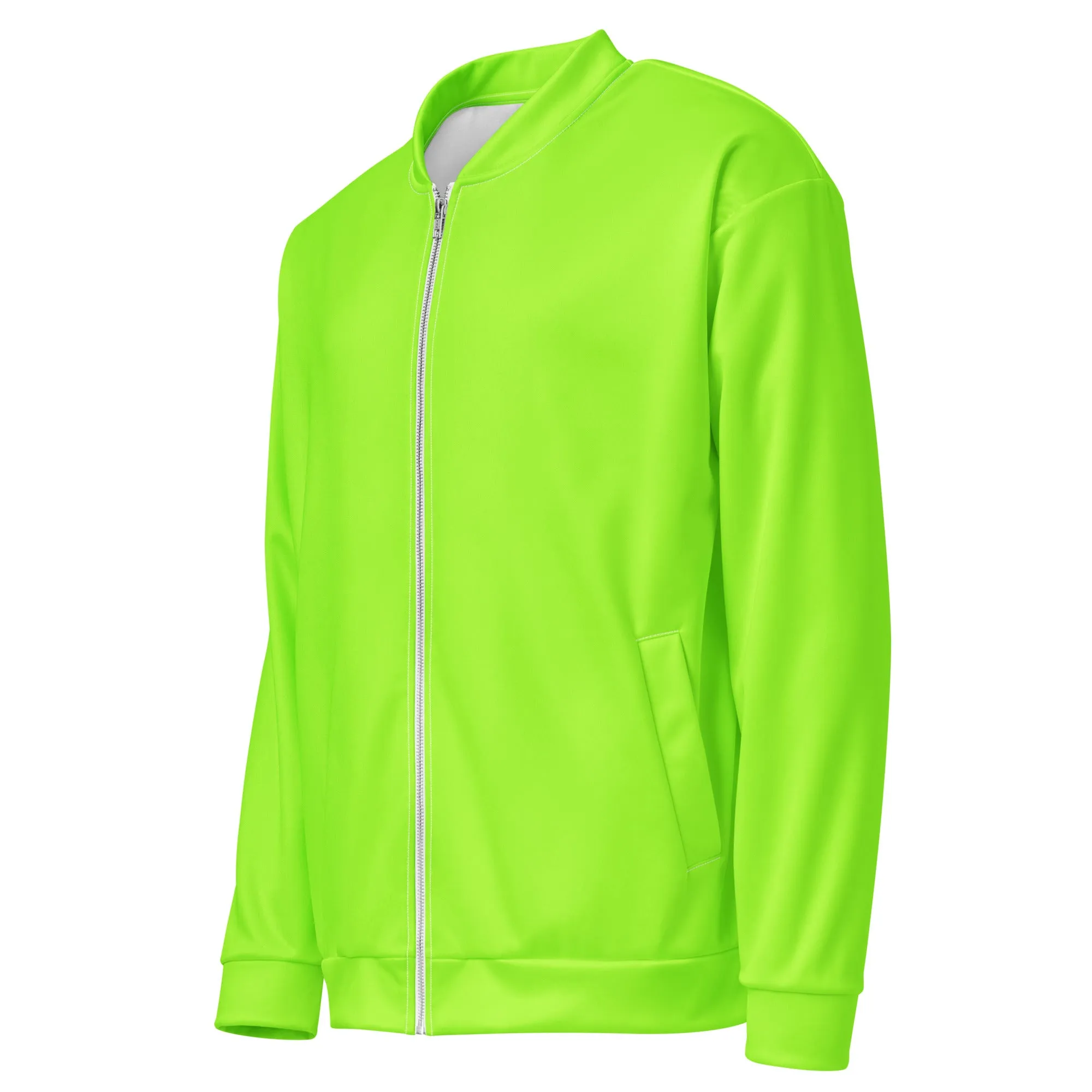Neon Green Unisex Bomber Jacket