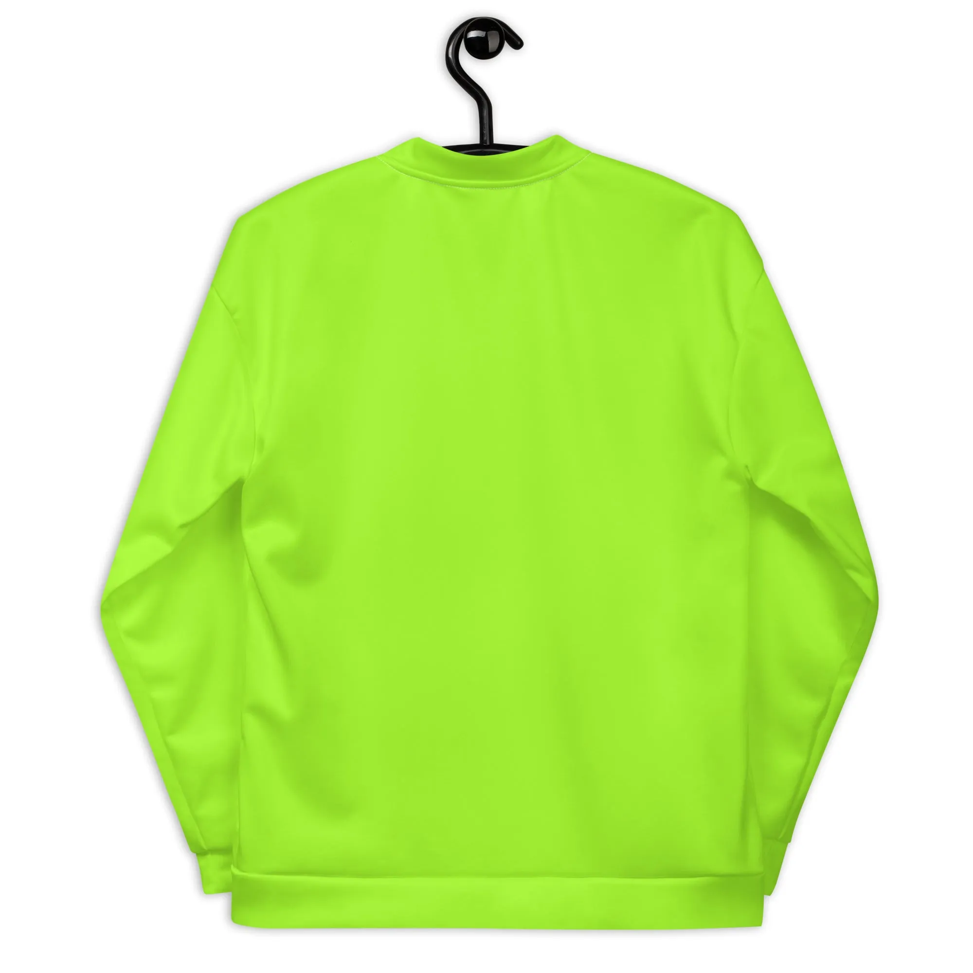 Neon Green Unisex Bomber Jacket