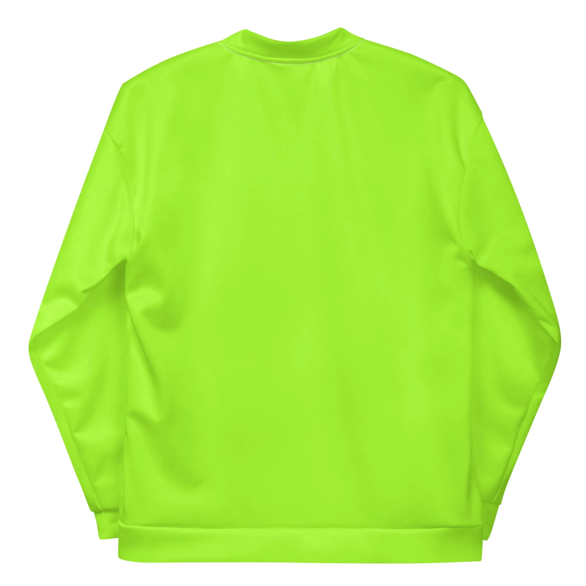 Neon Green Unisex Bomber Jacket