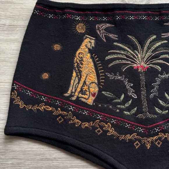 Never Fully Dressed Black and Gold High Waist Shorts