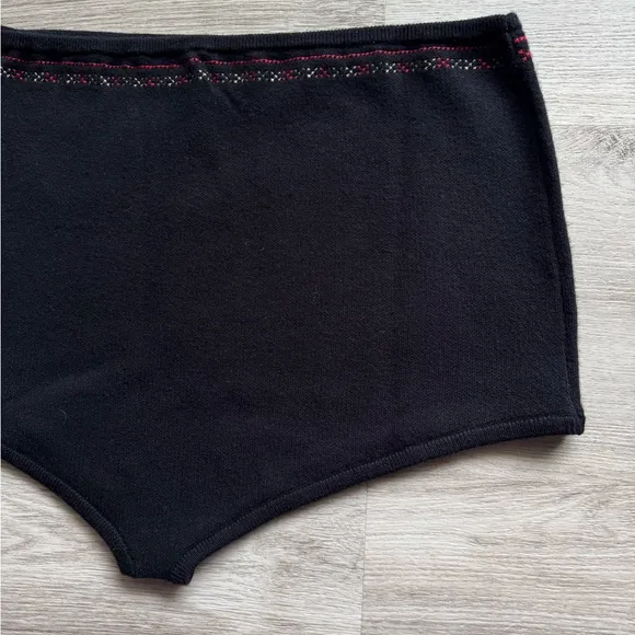 Never Fully Dressed Black and Gold High Waist Shorts