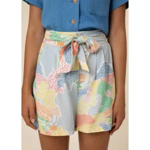 NEW FRNCH davina city shorts in blue multi
