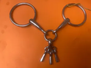 New loose ring breaking/ mouthing bit with keys FREE POSTAGE🟢