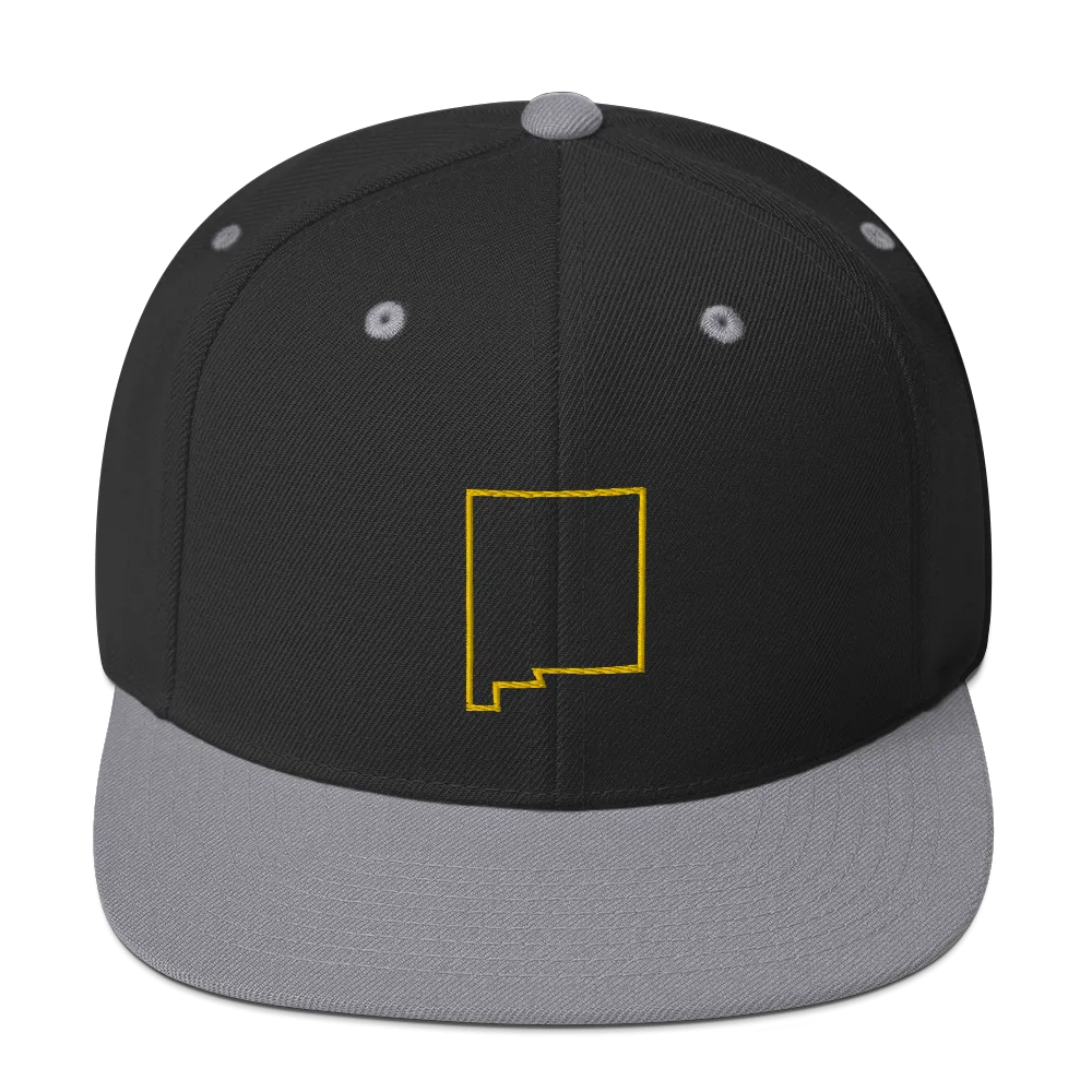 New Mexico Outline Snapback Hat