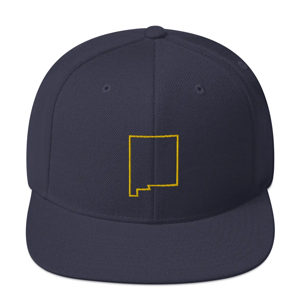 New Mexico Outline Snapback Hat