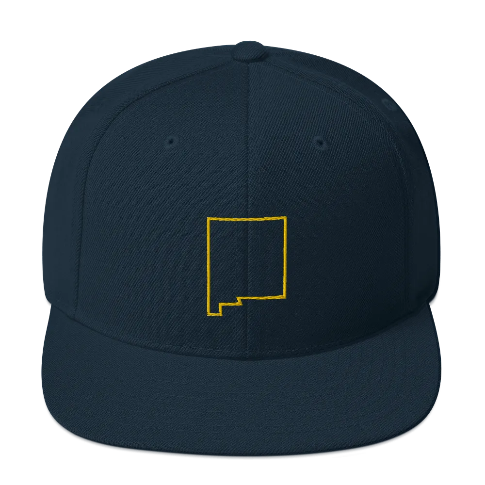 New Mexico Outline Snapback Hat