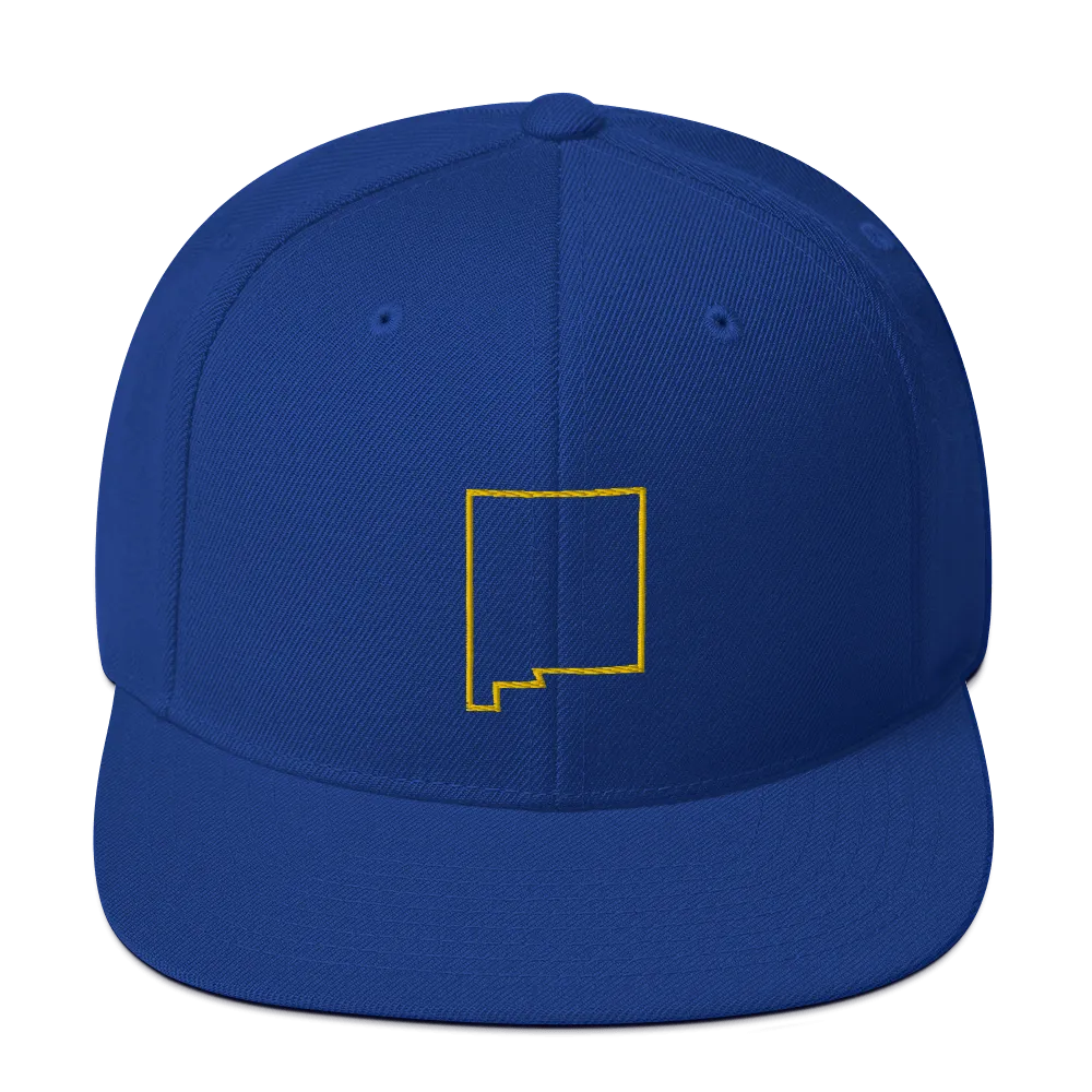 New Mexico Outline Snapback Hat