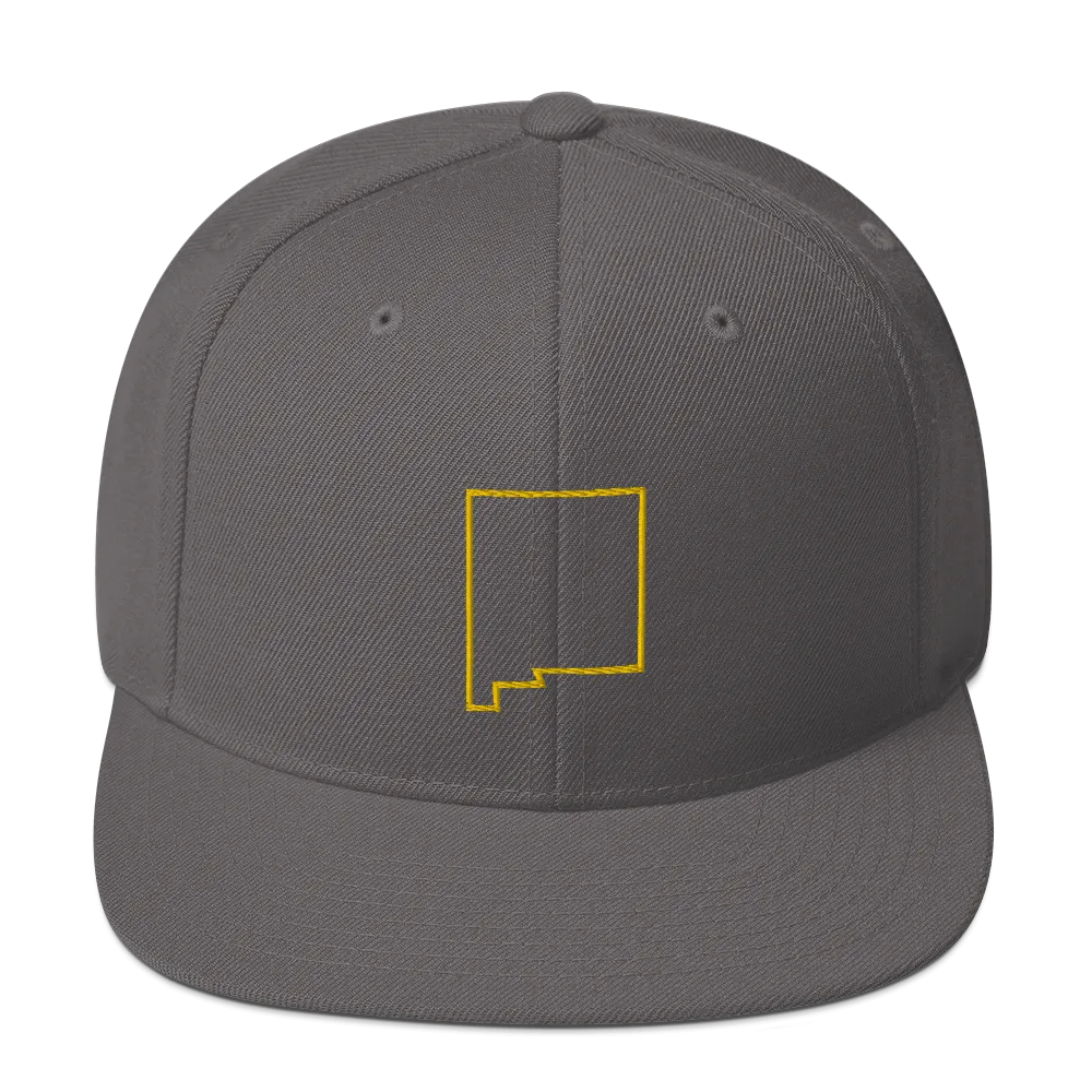 New Mexico Outline Snapback Hat