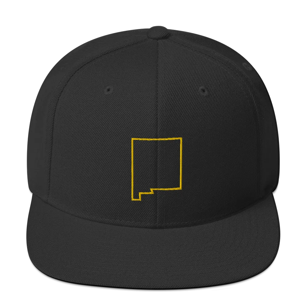 New Mexico Outline Snapback Hat