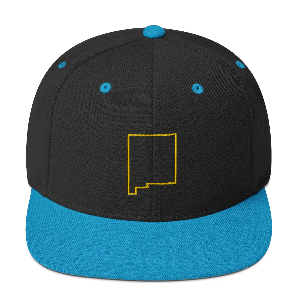 New Mexico Outline Snapback Hat