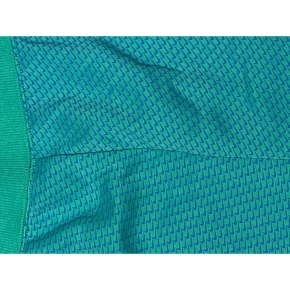 Nike Sweat Shorts Womens Size Small Green Blue Fleece High Rise Loose Fit
