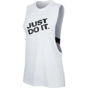 Nike Womens Pro Marble Loose Tank - White/Black