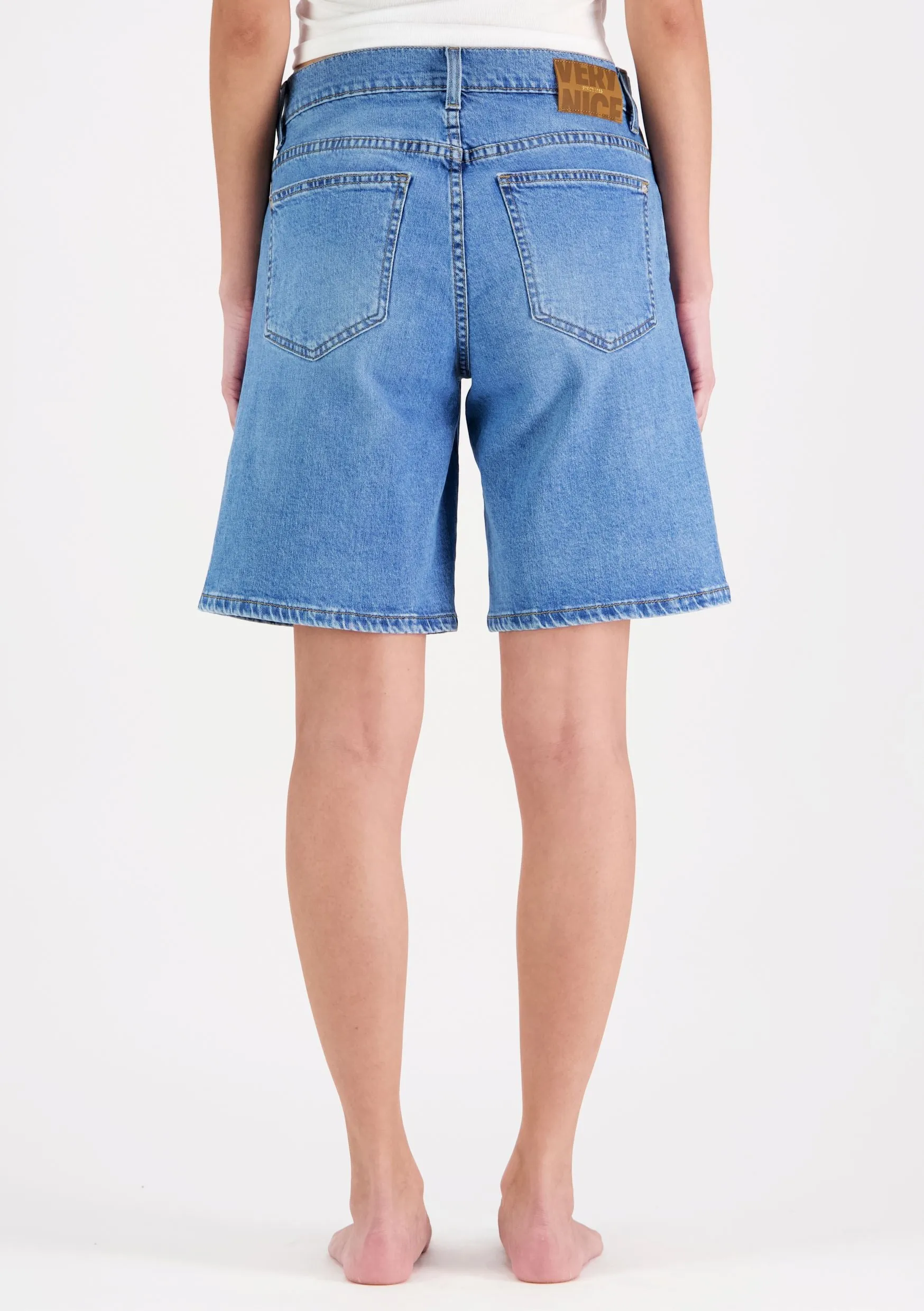 Nina Denim Shorts Light Blue