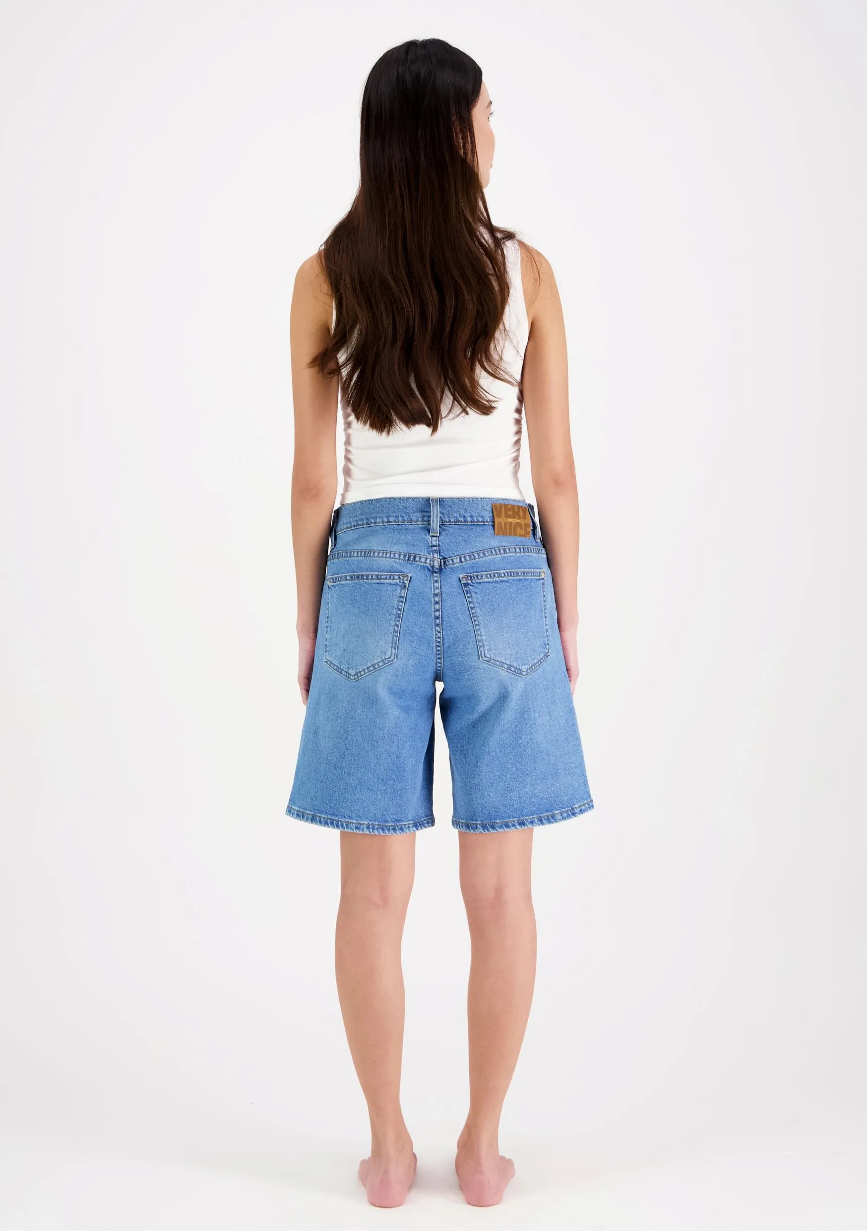 Nina Denim Shorts Light Blue