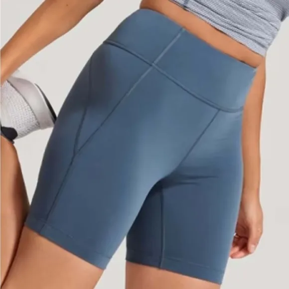 NWT Allbirds Natural Bike Shorts in Shadow Blue