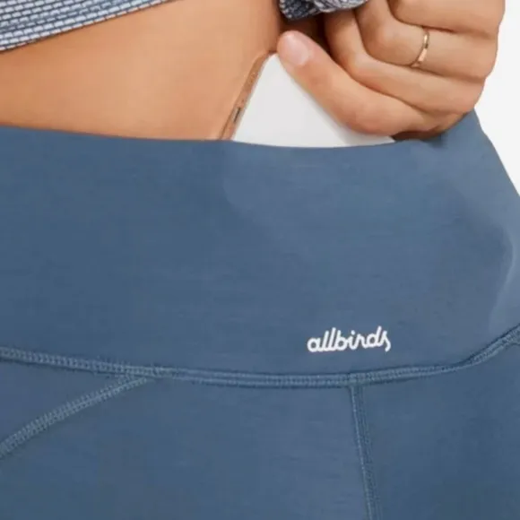 NWT Allbirds Natural Bike Shorts in Shadow Blue