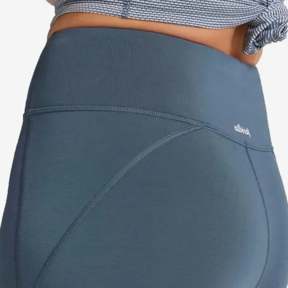 NWT Allbirds Natural Bike Shorts in Shadow Blue