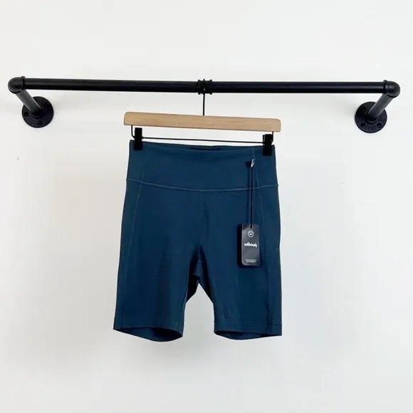 NWT Allbirds Natural Bike Shorts in Shadow Blue