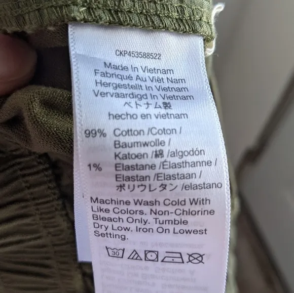 Nwt Madewell Green Khaki Elastic Waist Camp Shorts XS High Rise Loose Fit